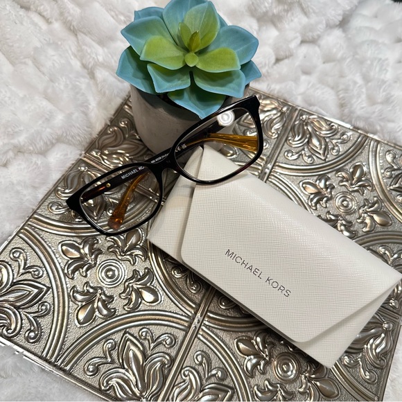 ?Michael Kors • Unisex Black and Gold Frame Prescription Eye Glasses main image 10